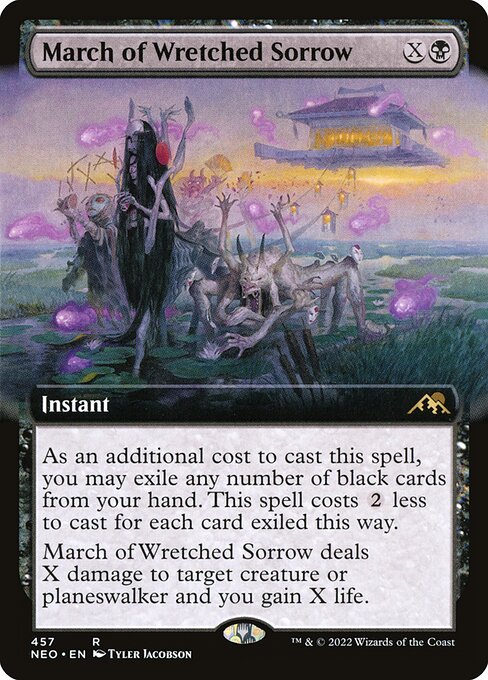 Prozession des elenden Kummers (V.2) XNEO-457 Rare Excellent Englisch Foil