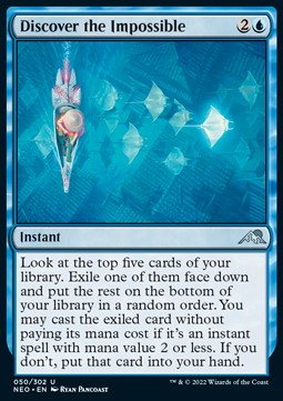 Entdeckung des Unmöglichen NEO-50 Uncommon Near Mint Englisch Foil