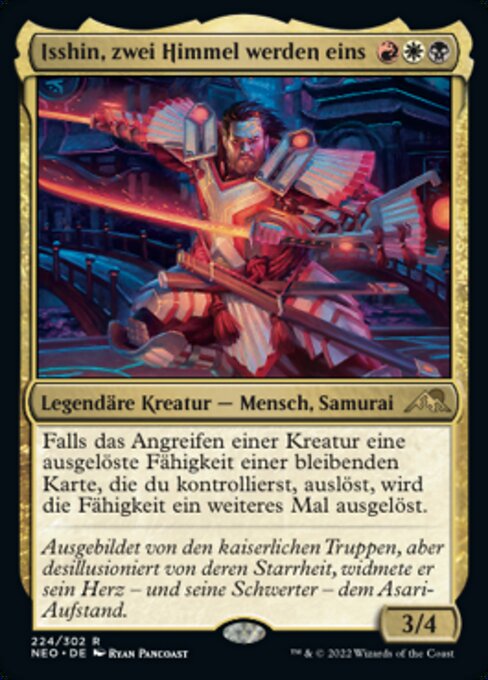 Isshin, zwei Himmel werden eins NEO-224 Rare Excellent Deutsch