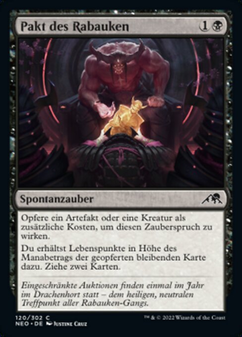 Pakt des Rabauken NEO-120 Common Near Mint Deutsch