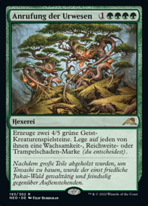 Anrufung der Urwesen NEO-193 Rare Excellent Deutsch