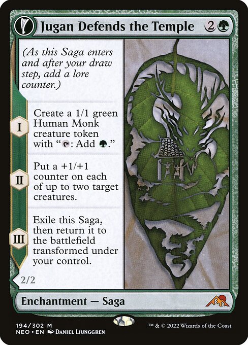 Jugan Defends the Temple // Remnant of the Rising Star NEO-194 Mythic Excellent Englisch Foil