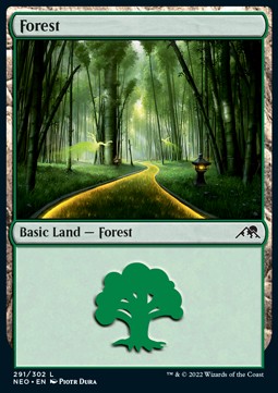 Wald (V.3) NEO-291 Land Near Mint Englisch Foil