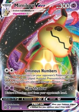 Mimigma VMAX BRS-069 Ultra Rare Light Played Deutsch