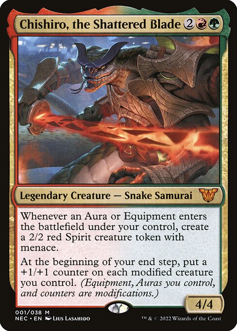 Chishiro, the Shattered Blade NEC-1 Mythic Near Mint Englisch Foil