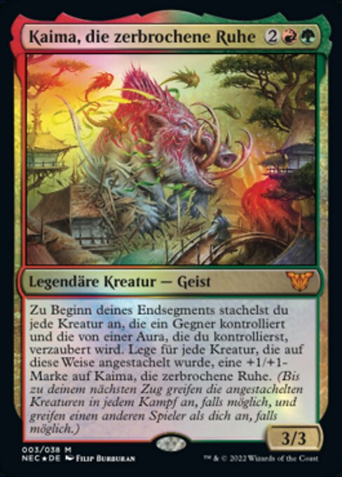 Kaima, die zerbrochene Ruhe (V.1) NEC-3 Mythic Near Mint Deutsch Foil