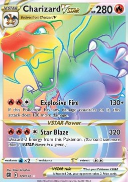 Charizard VSTAR BRS-174 Secret Rare Near Mint Englisch