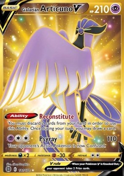 Galarian Articuno V BRS-181 Secret Rare Near Mint Englisch