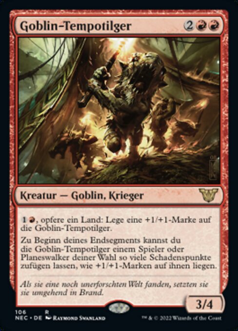 Goblin-Tempotilger NEC-106 Rare Near Mint Deutsch