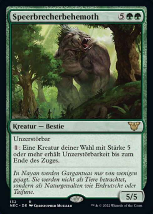 Speerbrecherbehemoth NEC-132 Rare Near Mint Deutsch