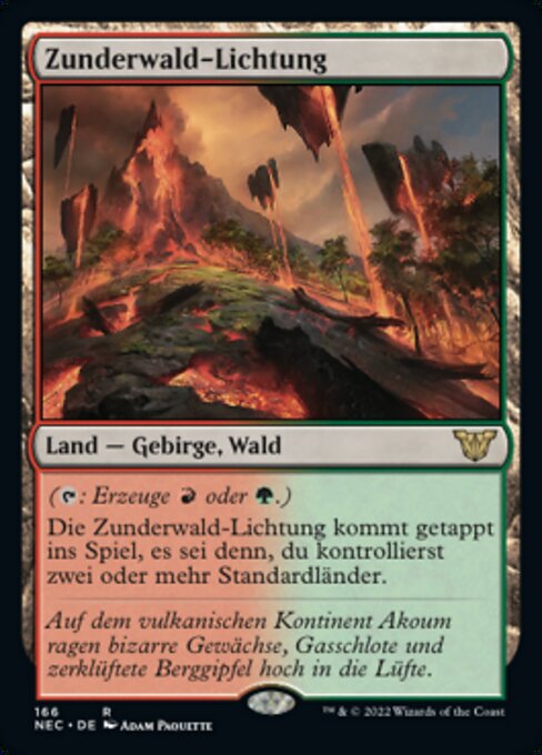 Zunderwald-Lichtung NEC-166 Rare Near Mint Deutsch