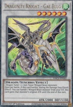 Dracheneinheit-Ritter - Gae Bulg HAC1-162 Ultra Parallel Rare Near Mint Deutsch 1. Auflage