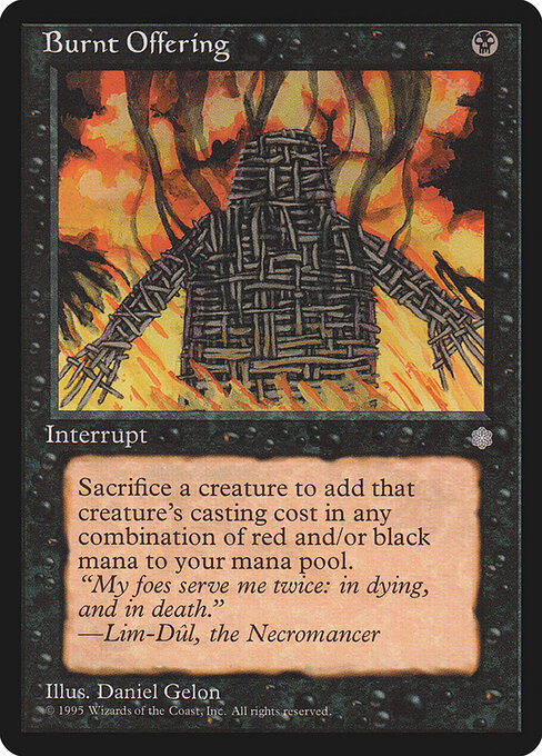 Burnt Offering ICE- Common Excellent Englisch