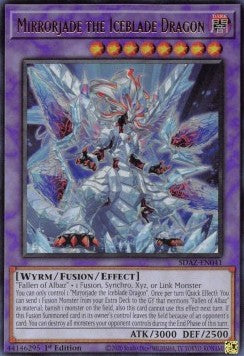 Spiegeljade der Eisklingen-Drache SDAZ-041 Ultra Rare Excellent Deutsch 1. Auflage