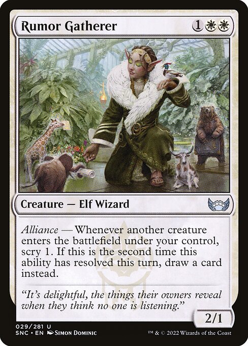 Rumor Gatherer SNC-29 Uncommon Near Mint Englisch Foil