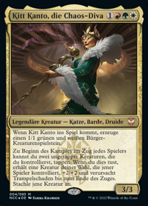 Kitt Kanto, die Chaos-Diva NCC-4 Mythic Near Mint Deutsch Foil