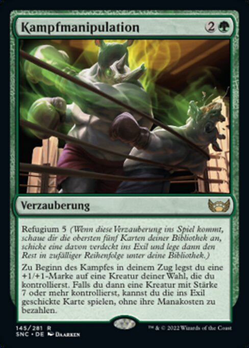 Kampfmanipulation SNC-145 Rare Excellent Deutsch Foil