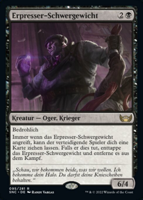 Erpresser-Schwergewicht SNC-95 Rare Near Mint Deutsch Foil