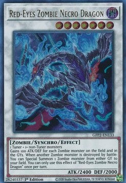 Rotäugiger Zombie-Nekrodrache GFP2-133 Ultra Rare Near Mint Deutsch 1. Auflage