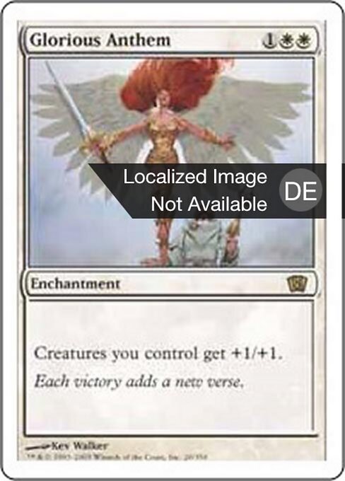 Glorreiche Hymne 8ED-20 Rare Light Played Deutsch Foil