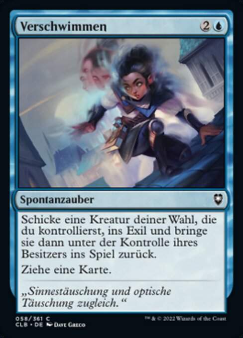 Verschwimmen CLB-58 Common Near Mint Deutsch Foil