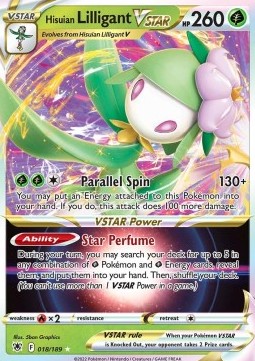 Hisuian Lilligant VSTAR ASR-018 Ultra Rare Excellent Englisch