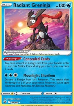 Radiant Greninja ASR-046 Ultra Rare Excellent Englisch