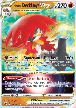 Hisuian Decidueye VSTAR ASR-084 Ultra Rare Near Mint Englisch