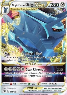 Origin Forme Dialga VSTAR ASR-114 Ultra Rare Near Mint Englisch