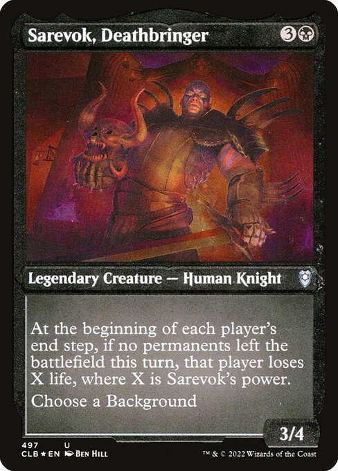 Sarevok der Todbringer (V.1) XCLB-497 Uncommon Excellent Englisch Foil