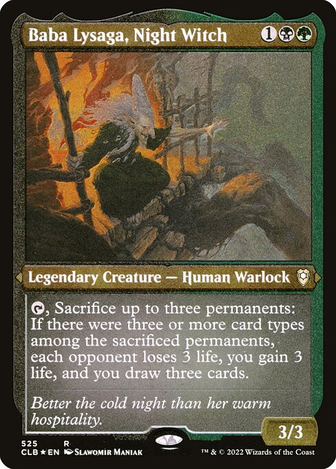 Baba Lysaga, die Nachthexe (V.1) XCLB-525 Rare Near Mint Deutsch Foil