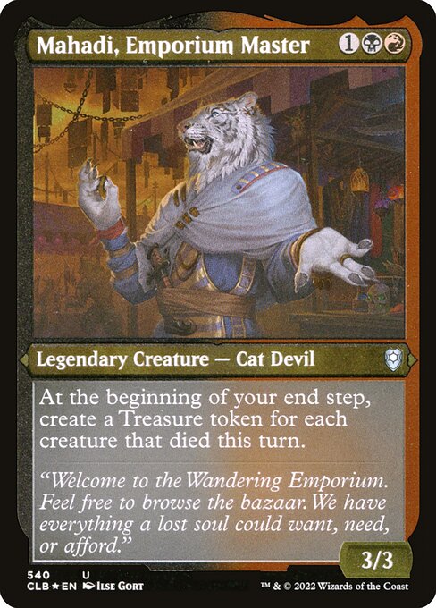 Mahadi vom Wandernden Emporium (V.1) XCLB-540 Uncommon Near Mint Deutsch Foil