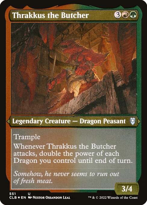 Thrakkus der Schlächter (V.1) XCLB-551 Uncommon Near Mint Deutsch Foil