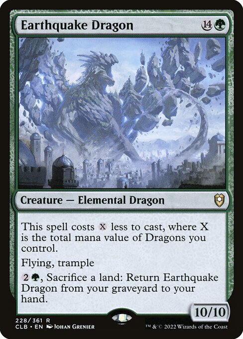 Earthquake Dragon CLB-228 Rare Near Mint Englisch Foil