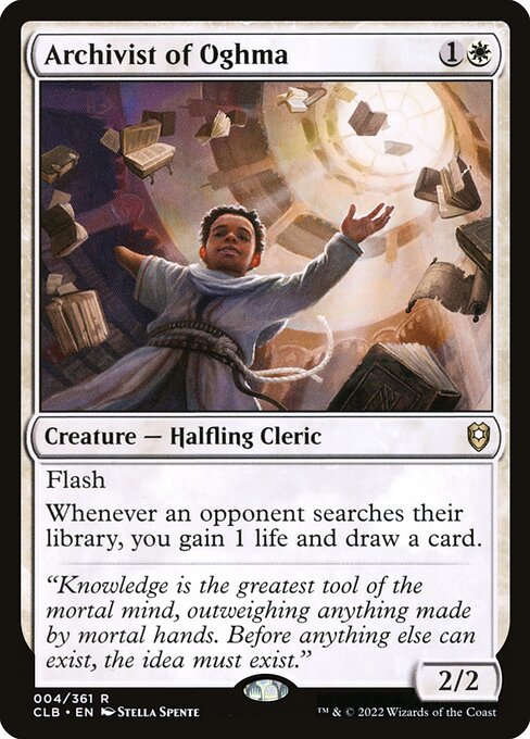 Archivist of Oghma CLB-4 Rare Excellent Englisch Foil