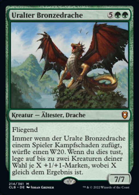 Uralter Bronzedrache CLB-214 Mythic Good Deutsch