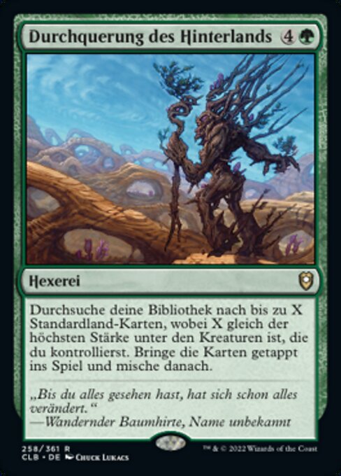 Durchquerung des Hinterlands CLB-258 Rare Near Mint Deutsch