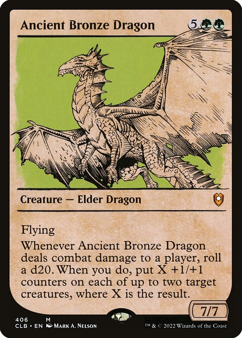 Uralter Bronzedrache (V.2) XCLB-406 Mythic Near Mint Englisch