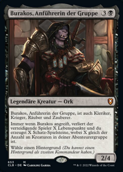 Burakos, Anführerin der Gruppe (V.1) XCLB-653 Mythic Near Mint Deutsch Foil