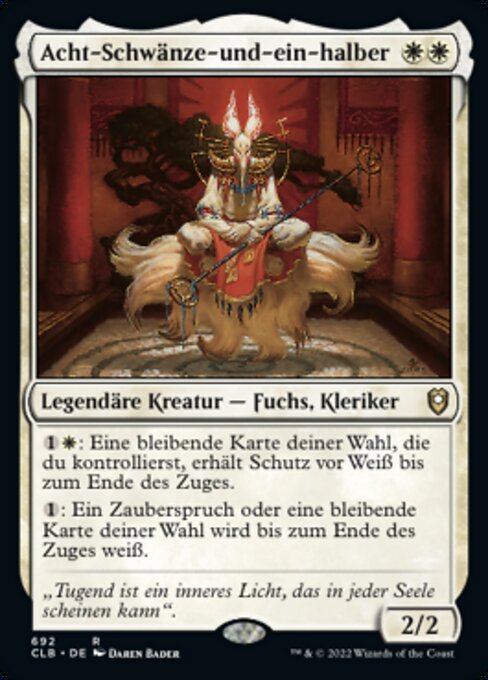 Acht-Schwänze-und-ein-halber XCLB-692 Rare Near Mint Deutsch