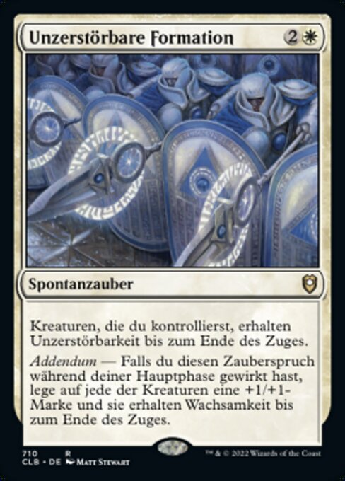 Unzerstörbare Formation XCLB-710 Rare Near Mint Deutsch