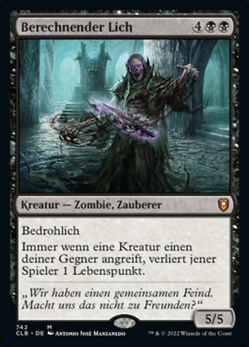 Calculating Lich XCLB-742 Mythic Near Mint Deutsch