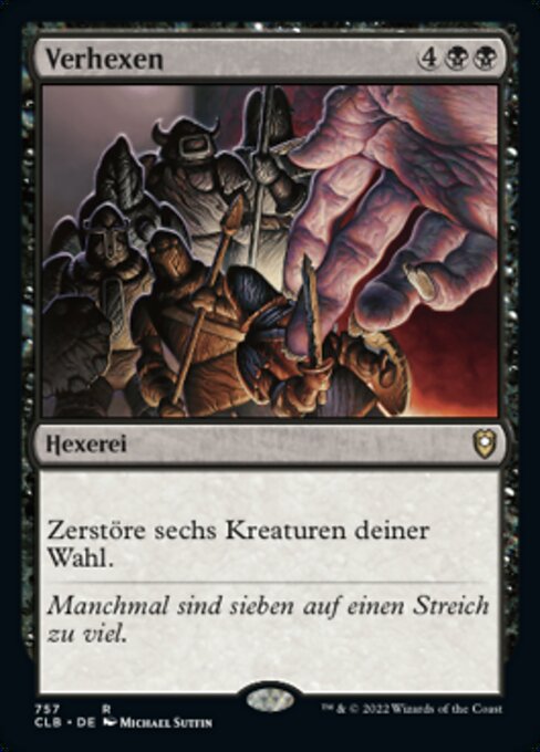 Verhexen XCLB-757 Rare Near Mint Deutsch