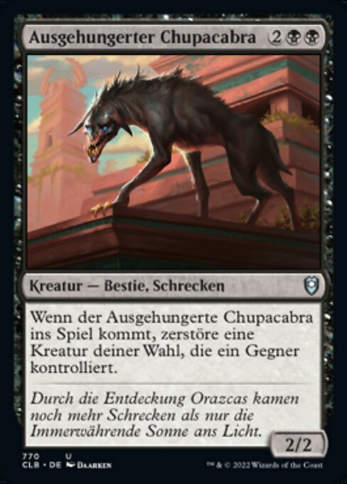 Ausgehungerter Chupacabra XCLB-770 Uncommon Near Mint Deutsch