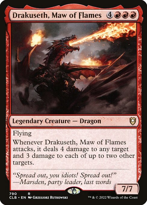 Drakuseth, Maw of Flames XCLB-790 Rare Near Mint Englisch