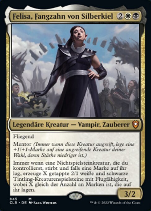 Felisa, Fangzahn von Silberkiel XCLB-845 Mythic Near Mint Deutsch