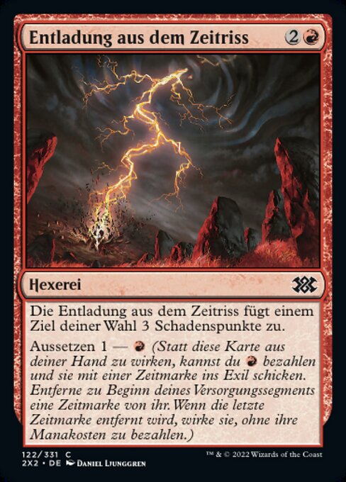 Entladung aus dem Zeitriss 2X2-122 Common Near Mint Deutsch