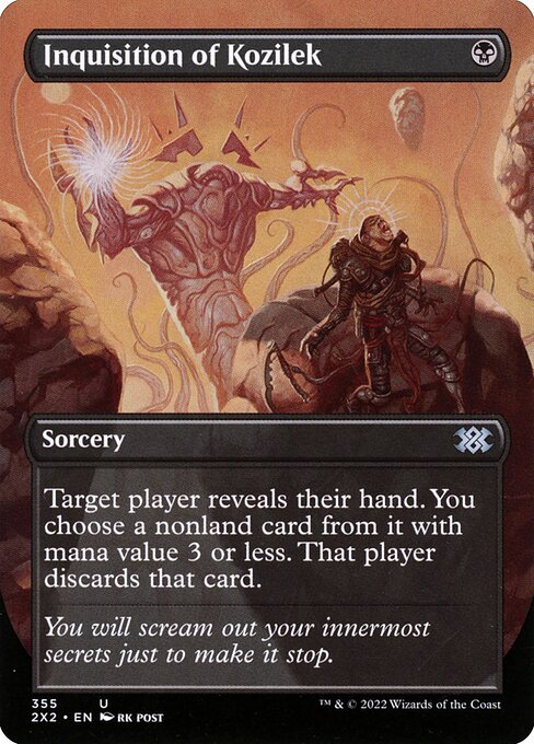 Inquisition of Kozilek X2X2-355 Uncommon Light Played Englisch Foil