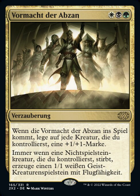 Vormacht der Abzan 2X2-165 Rare Near Mint Deutsch