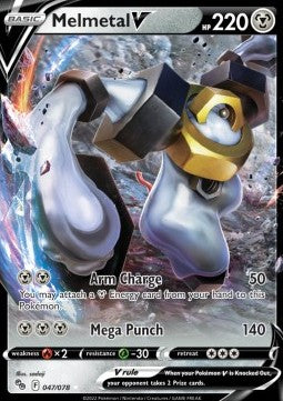 Melmetal V PGO-047 Ultra Rare Light Played Deutsch